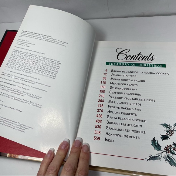 Treasury of Christmas cookbook- hardcover - Picture 3 of 12